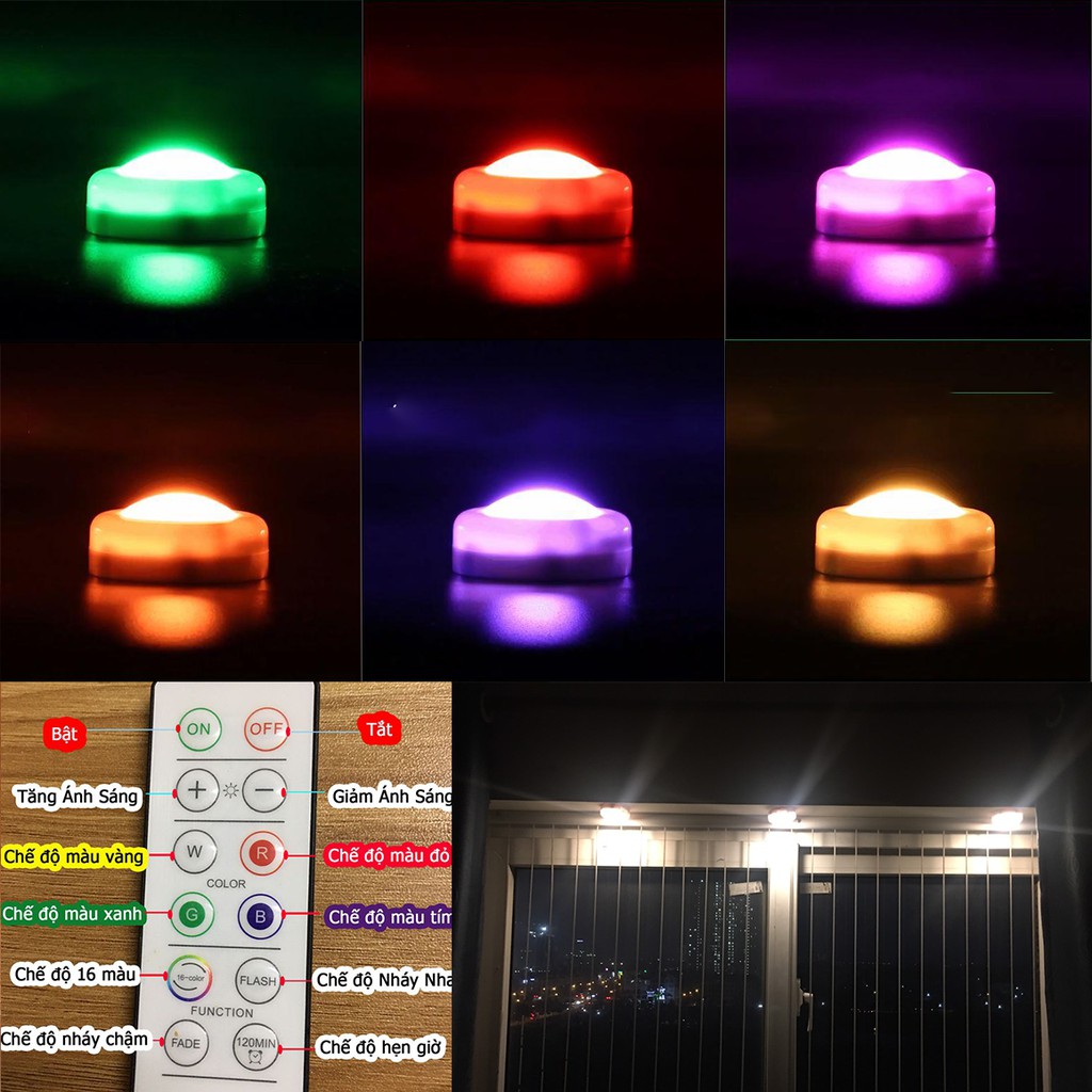 Đèn LED trang trí tủ, kệ, mô hình dùng pin | Shopee Việt Nam