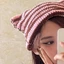 MERIGGIARE Mũ Bò Nhật Bản Skullies Mũ Thu Đông Tai Mèo Dễ Thương Mũi Nhọn Áo Chui Đầu Dệt Kim Mũ beanie
