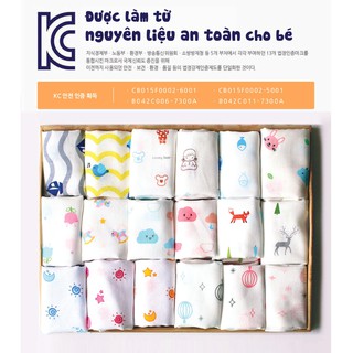[Mua 2 tặng 1] Set 5 Khăn sữa cho bé OZMAM 100% cotton tinh khiết an toàn cho bé (chính hãng Hàn Quốc)