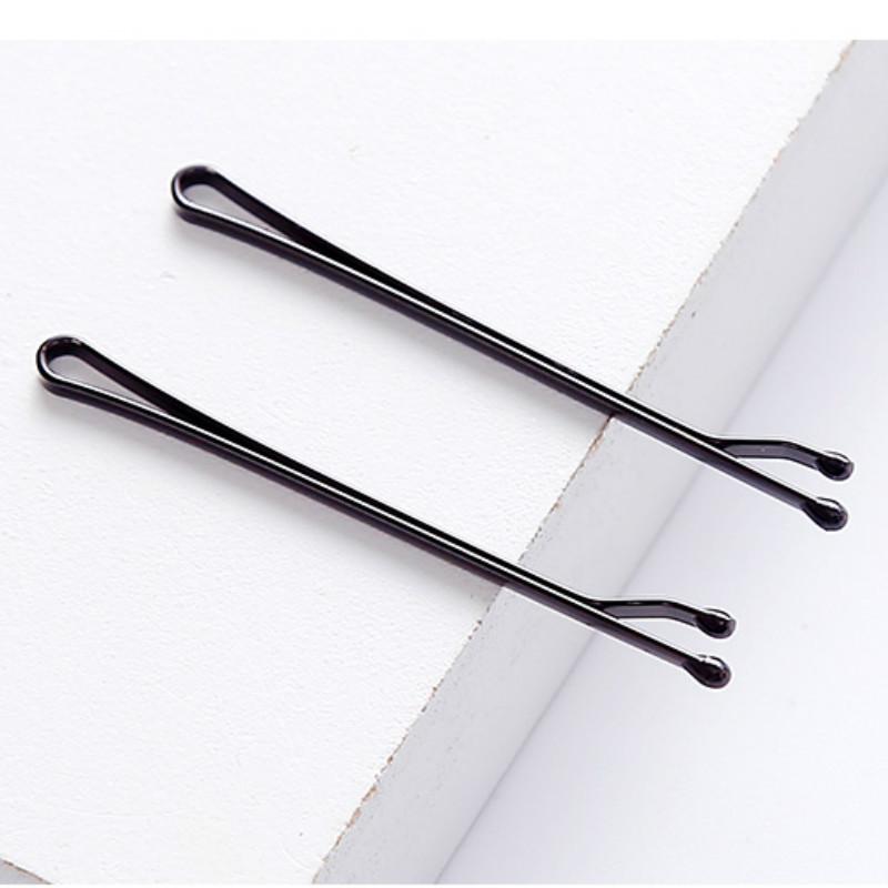 Set 24-60 Kẹp Tóc Màu Đen Thiết Kế Đơn Giản Dành Cho Nữ - Phụ Kiện Tóc