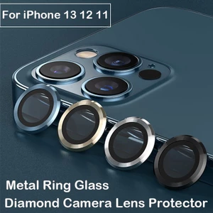 Tương Thích Cho iPhone 17 Pro Max Vòng Kim Loại Kính 16 Pro Max 17 Air Diamond Camera Bảo Vệ Ống Kính Bao 15 Pro MAX Nắp Bảo Vệ