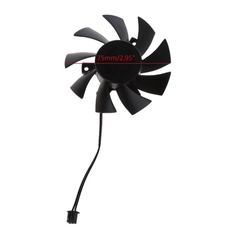 Btsg cho DC 12V T128015Quạt làm mát Card đồ họa SH 75MM Phù hợp cho EVGA GTX 650 650Ti GTS 450 Phụ kiện làm mát máy tính