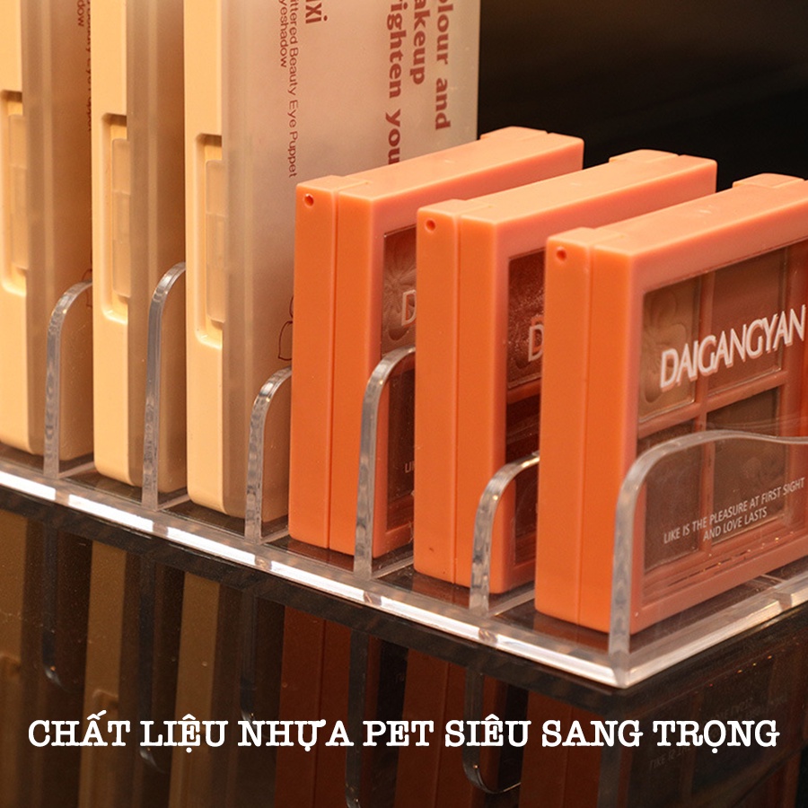 Hộp Đựng Phấn Mắt, Má Hồng, Đồ Trang Điểm 7 Ngăn Trong Suốt Enoda Home R011