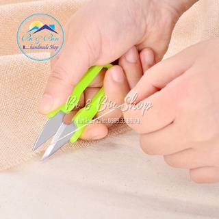 Kéo Bấm Cắt Chỉ Cán Nhựa Dùng Trong May Mặc, Thêu Thùa, Làm Đồ Thủ Công - Bi & Bin Handmade Shop