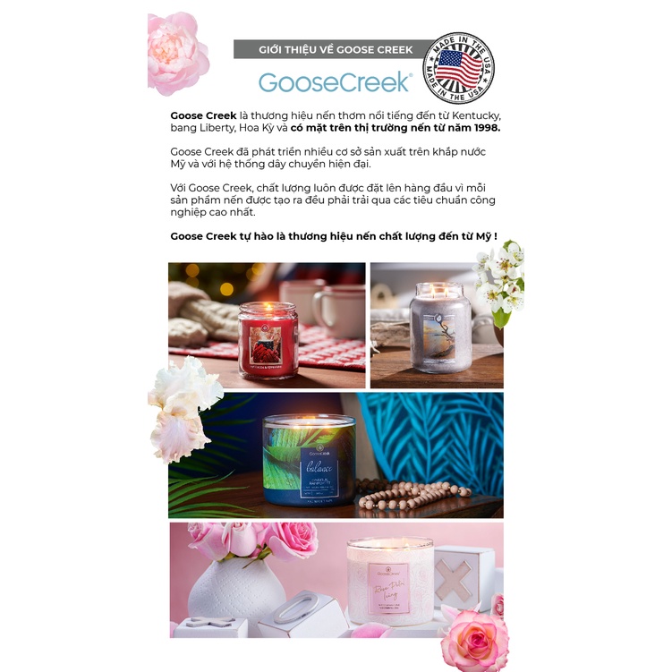 Ảnh Nến Ly Sáp Đậu Nành Goose Creek 200g từ Yankee Candle (Nhiều Mùi) 1