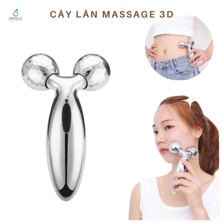 Cây Lăn Mát Xa Massage Mặt 3d Giúp Nâng Cơ Thon Gọn Mặt Dinaco