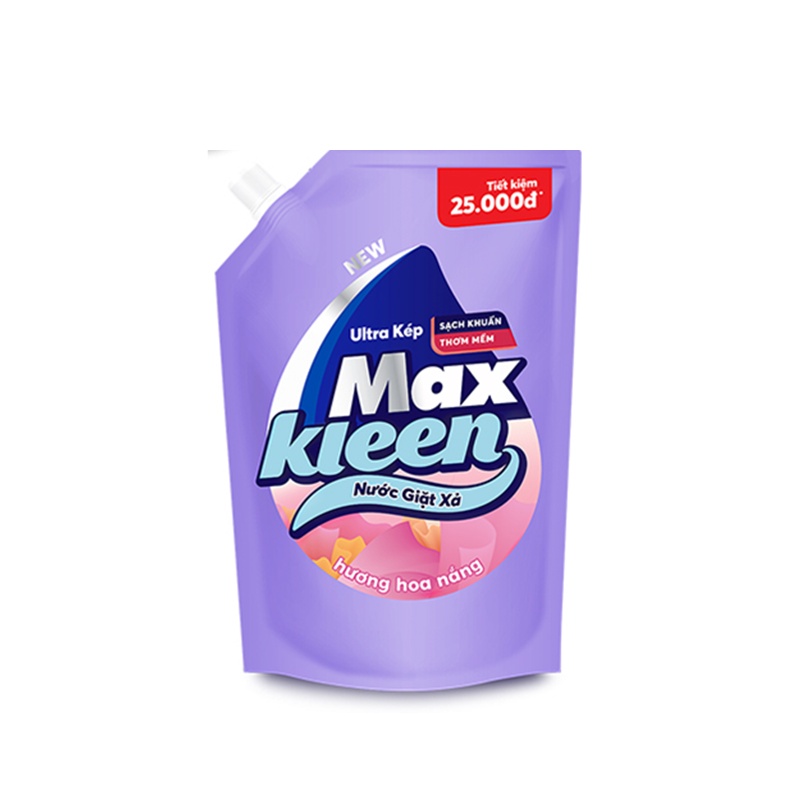Ảnh Túi Nước Giặt Xả MaxKleen Hương Hoa Nắng 2,4kg 1