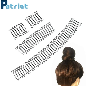 Kẹp tóc lược cài dạng tròn vô hình thanh lịch cho nữ
