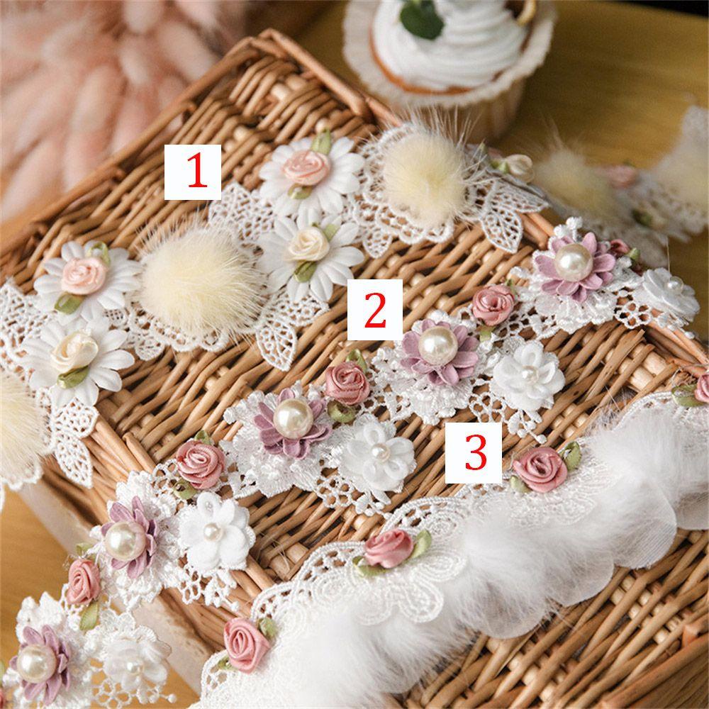 ODAKA Chất liệu may Bộ nghệ thuật Trang trí vải Đính cườm Ruy băng ren đính cườm