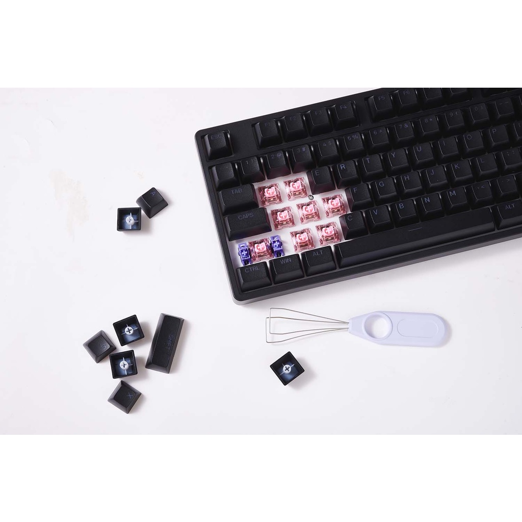 Bàn phím AKKO 5087 RGB ASA – Black / White (Foam tiêu âm / Hotswap ...