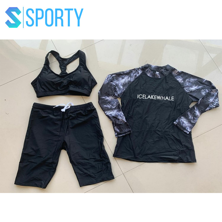 Đồ bơi nữ big size SPORTY SW1918, áo dài tay chống nắng thun lạnh co giãn 4 chiều