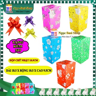 [LOẠI 1] HỘP QUÀ CHỮ NHẬT GIẤY KIẾNG SIZE NHỎ 18.5CM + TẶNG KÈM NƠ 1,8CM - HỘP GÓI QUÀ GIẤY KIẾNG SIÊU ĐẸP
