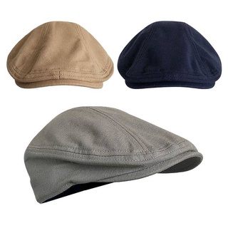 Mũ Beret Một Lớp Bằng Vải Lanh Mỏng Thoáng Khí Phong Cách topi lelaki Cổ Điển Mùa Xuân Hè Cho Nam