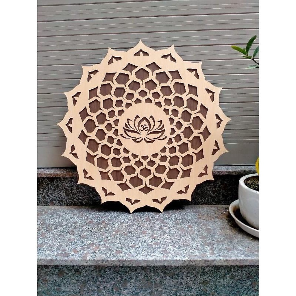 Decor Hoa Mandala Treo Tường Trang Trí Phòng Thiền , Yoga …