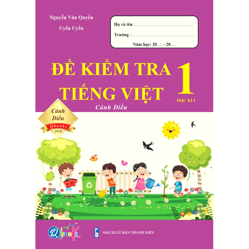 Sách - Combo Đề Kiểm Tra Toán và Tiếng Việt Lớp 1 Học Kì 1 - Cánh Diều - (2 cuốn) | Shopee Việt Nam