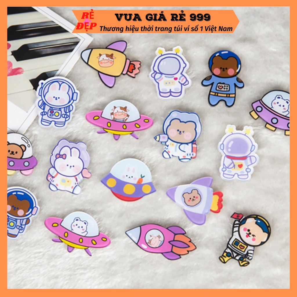 COMBO 10 Sticker phụ kiện gim cài trang trí balo túi ví xinh xắn dễ thương VUAGIARE999 ST800