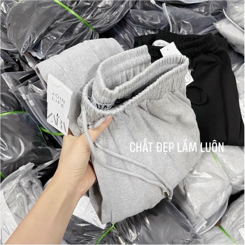Quần Len Tăm Bo Gấu 2 màu ĐEN,GHI