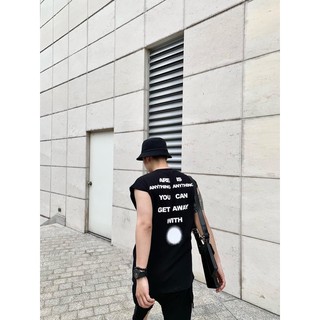 Áo thun Tanktop in chữ unisex (có video)
