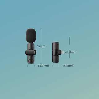 Bộ Microphone Live-Stream không dây Remax K02 cổng LaiNing (Đen)
