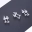 ✿ Set 100 Khuyên Tai Nhựa Trong Suốt Cá Tính