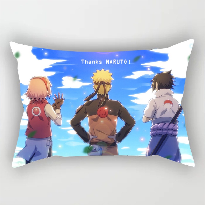 BH2 NARUTO Anime Gối 50X30cm Thời Trang Gia Đình Da Đào Sức Khỏe Sasuke Kakashi Thoải Mái Gối HB2