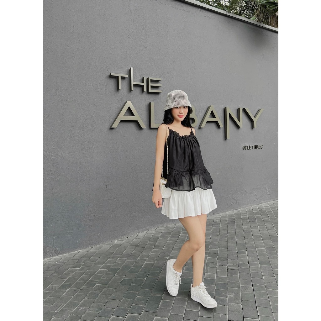 ÁO HAI DÂY CHẤT LIỆU XÔ XỐP BỒNG BỀNH XINH XẮN - JOYCE TOP