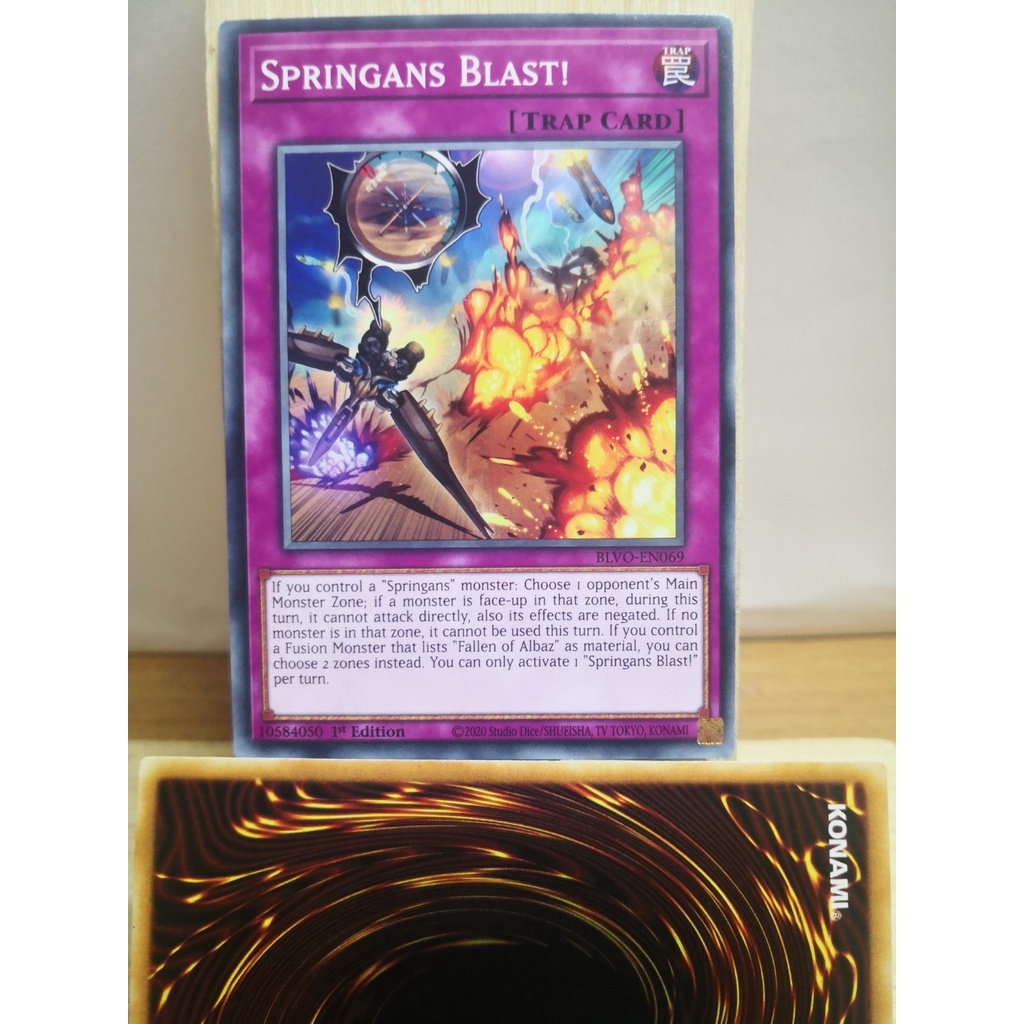 [Bài Yugioh] Lá bài SPRINGNS BLAST - BLVO | Shopee Việt Nam