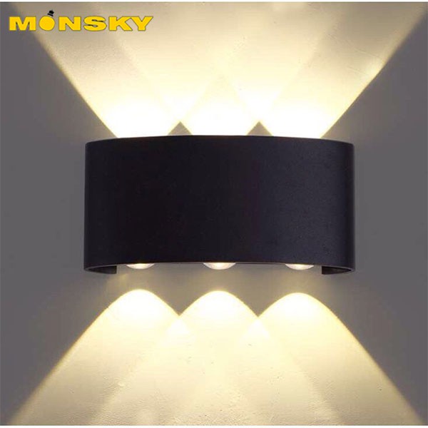 Ảnh Đèn hắt tường rọi MONSKY vỏ nhôm đúc chuẩn 4,6,8,10 tia ánh sáng vàng độc đáo 1