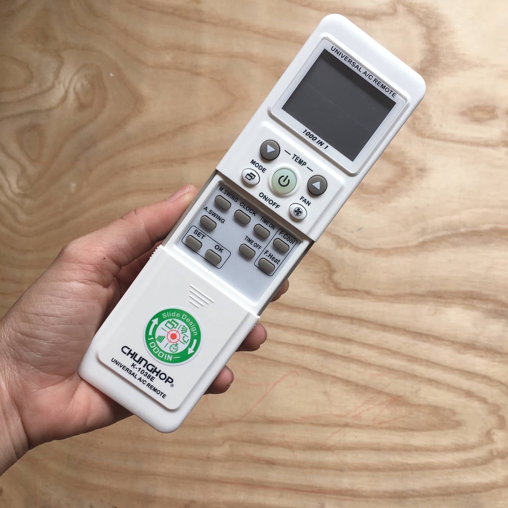 Remote máy lạnh đa năng trượt 1038 -Điều khiển điều hòa Đa Năng 1038 ...