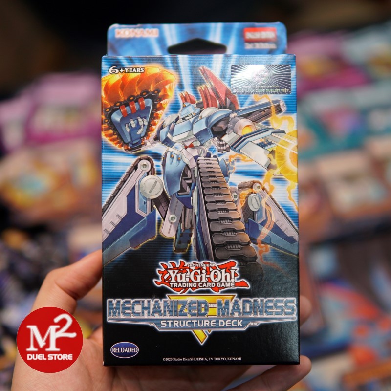 Hộp thẻ bài Yugioh Structure Deck Mechanized Madness Robot bất