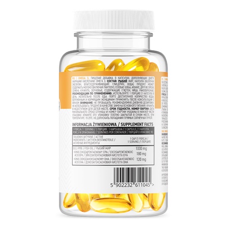 [Freeship] Ostrovit Omega3 Dầu Cá Fish Oil, Hỗ trợ xương khớp, tăng cường sức khỏe toàn diện - Chính hãng