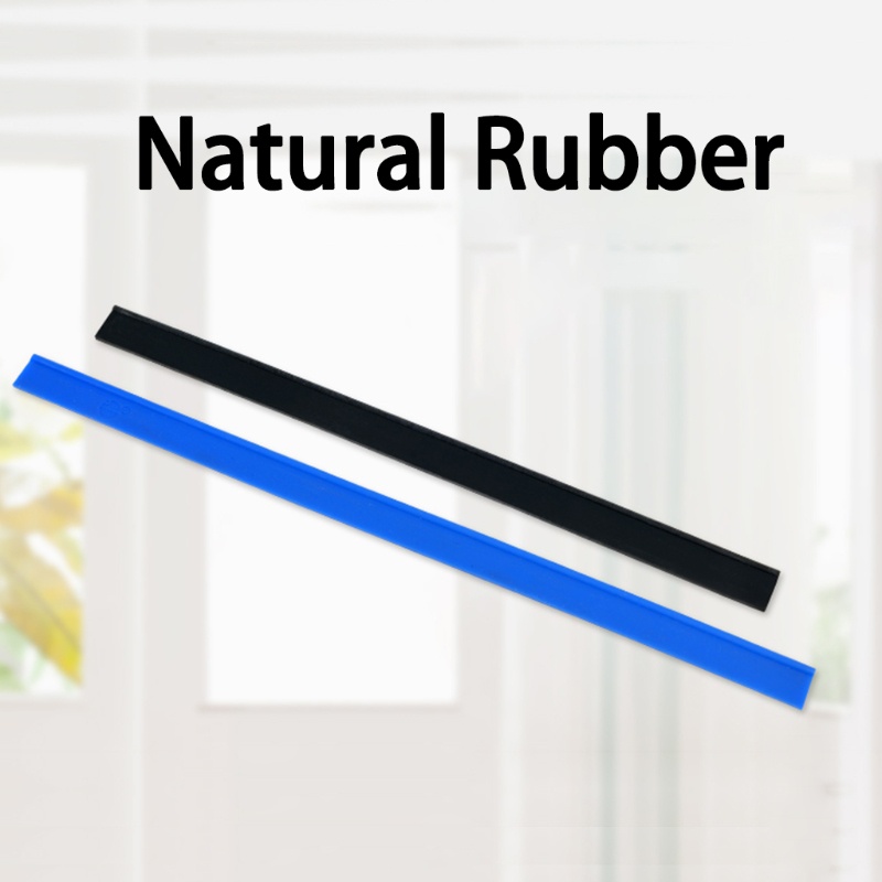 Redbaiaa1 Cao Su Làm Sạch Cửa Sổ Tiện Ích Một Phần Squeegee Tắm Bụi Cửa Sổ Squeegee Refills Thay Thế Squeegee 2 Col
