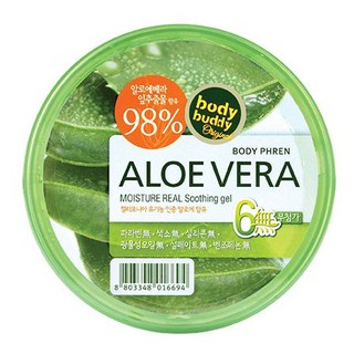 Gel Dưỡng da thảo dược lô hội Welcos Aloevera Moisture Real Soothing Gel 300g