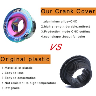 MEROCA M19 / M18 / M20 Nắp Quay Phù Hợp Với Shimano MTB Xe Đạp Đường Bộ Crankset Bolt Cap CNC BMX Xe Đạp Crank Cover Vít