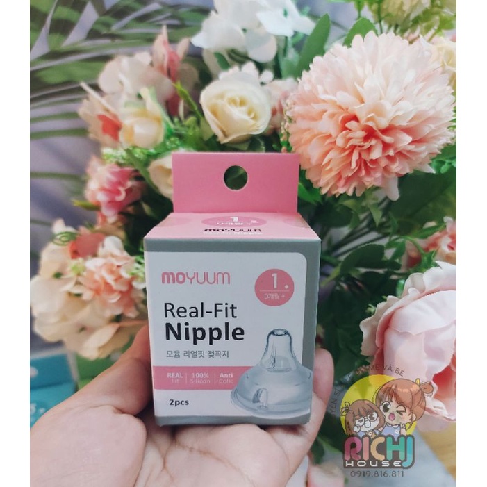 (Lẻ 1 núm) Núm ti Moyuum (không hộp) - hàng chính hãng | Shopee Việt Nam