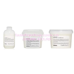 Bộ Dầu gội - Xả - Kem hấp tóc - Davines Love Curl - Lý tưởng tăng độ đàn hồi dành cho tóc xoăn hoặc gợn sóng (1000ml)