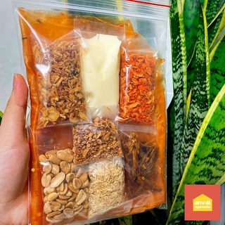 BÁNH TRÁNG BƠ 7 SẮC SIÊU TOPPING KHÔ HEO, CHÀ BÔNG BỊCH LỚN 23 NGƯỜI ĂN