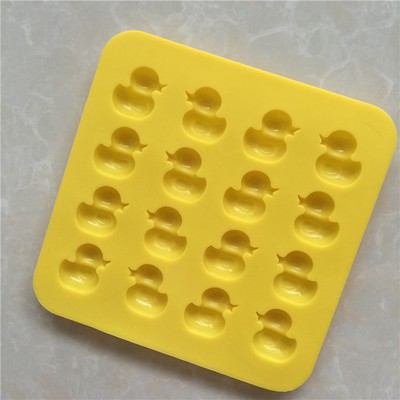 Khuôn Làm Bánh Quy / Sô Cô La / Đá / Kẹo Hình Chú Vịt Bằng Silicone 16 Ngăn DIY