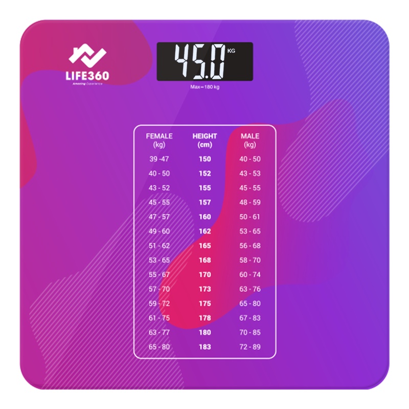 Ảnh Cân Điện Tử Sức Khỏe Life360 AR-S18A - Cân Điện Tử Thông Minh- Hàng Chính Hãng 2