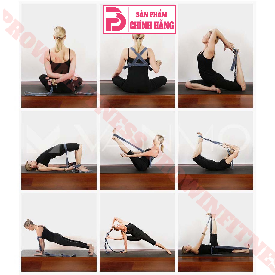 Ảnh Dây tập yoga cotton cao cấp 183*3.8cm Prowin Fitness hỗ trợ tập động tác uốn người khó 4