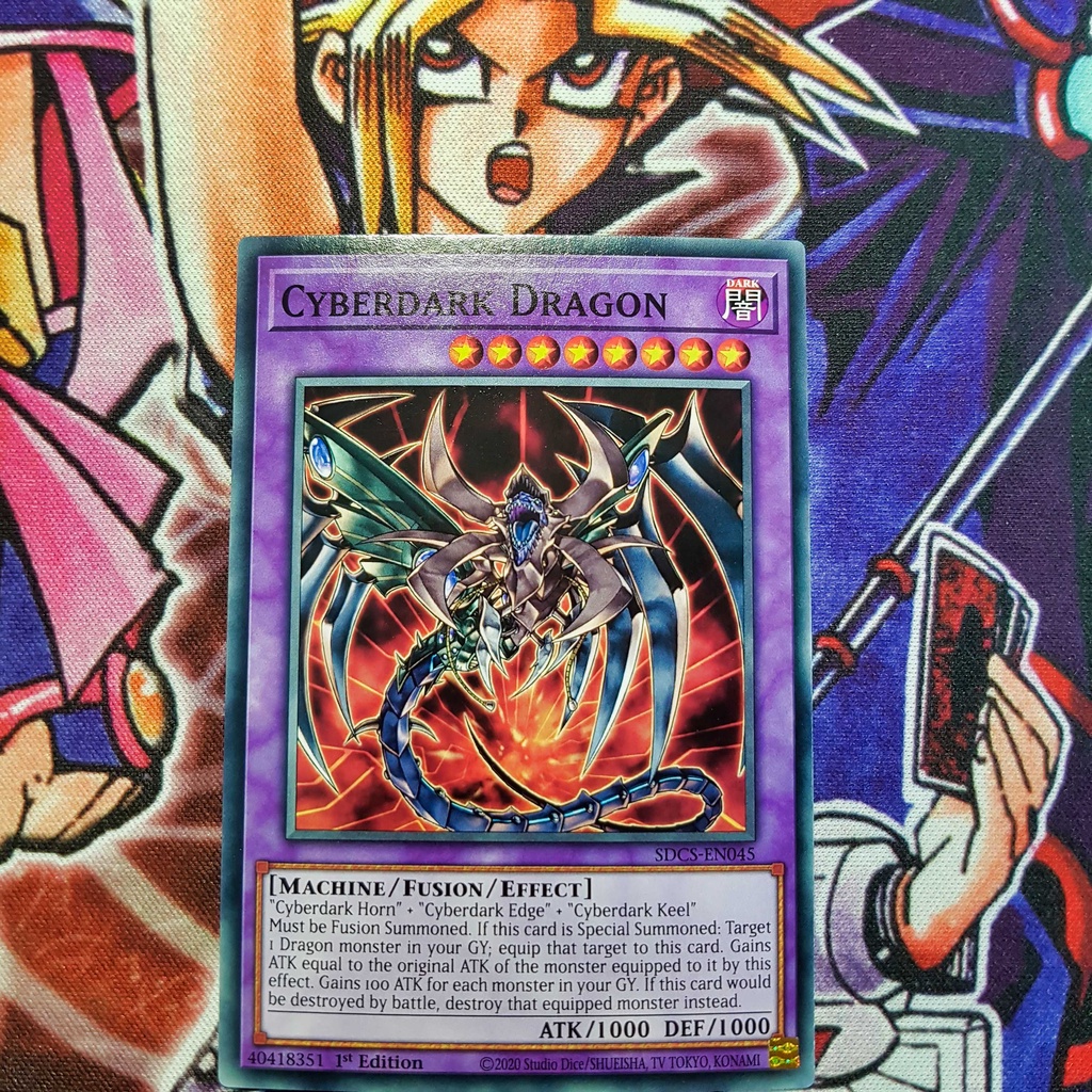 Thẻ bài Yugioh chính hãng | Cyberdark Dragon | SDCS Common | Shopee ...