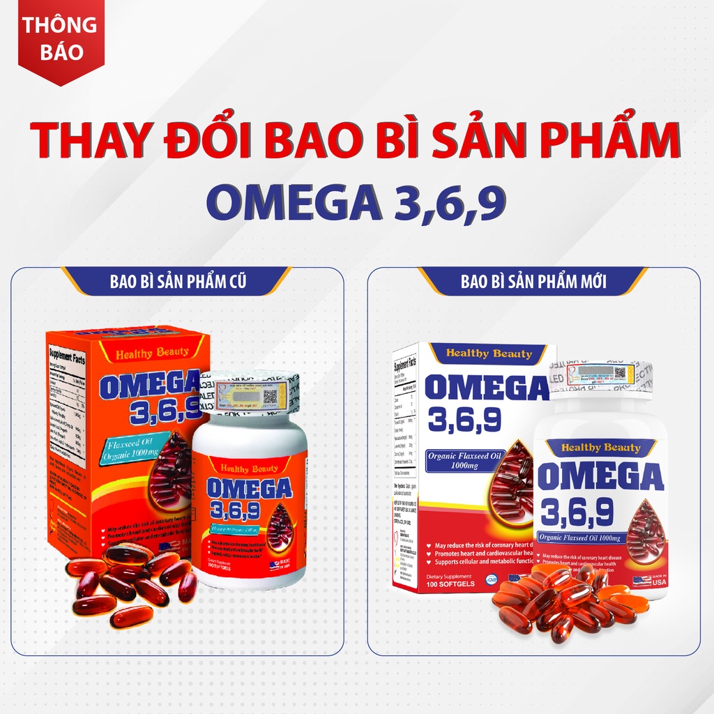 Ảnh Viên Uống Healthy Beauty Omega 3,6,9 Từ Dầu Hạt Lanh 100 Viên & 200 Viên 4