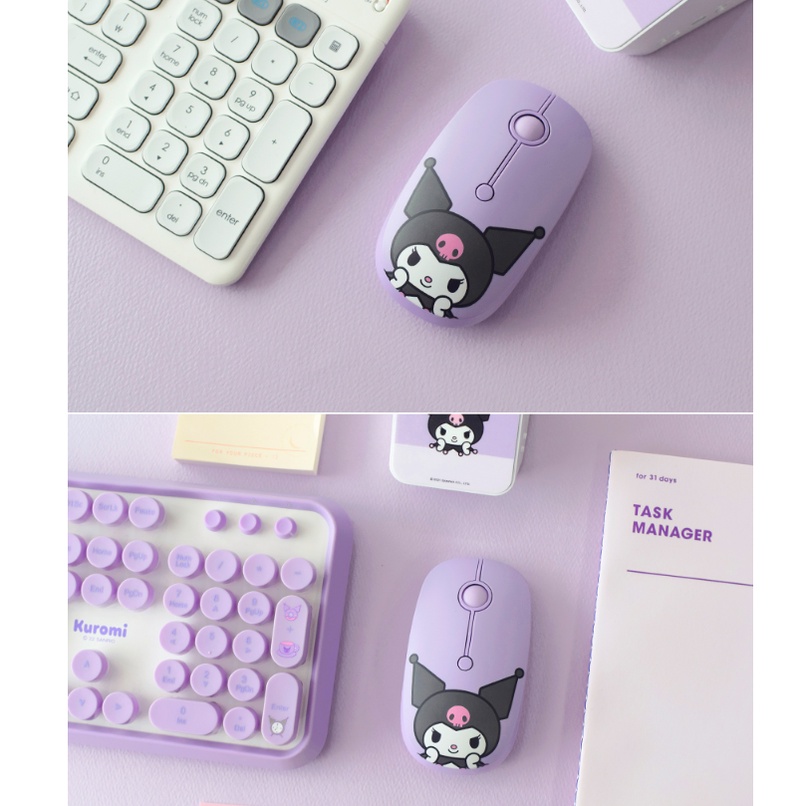 [Sanrio] Nhân vật Chuột không dây yên tĩnh nguyên bản 4Type (Hellokitty Kuromi MyMelody Cinnamoroll)