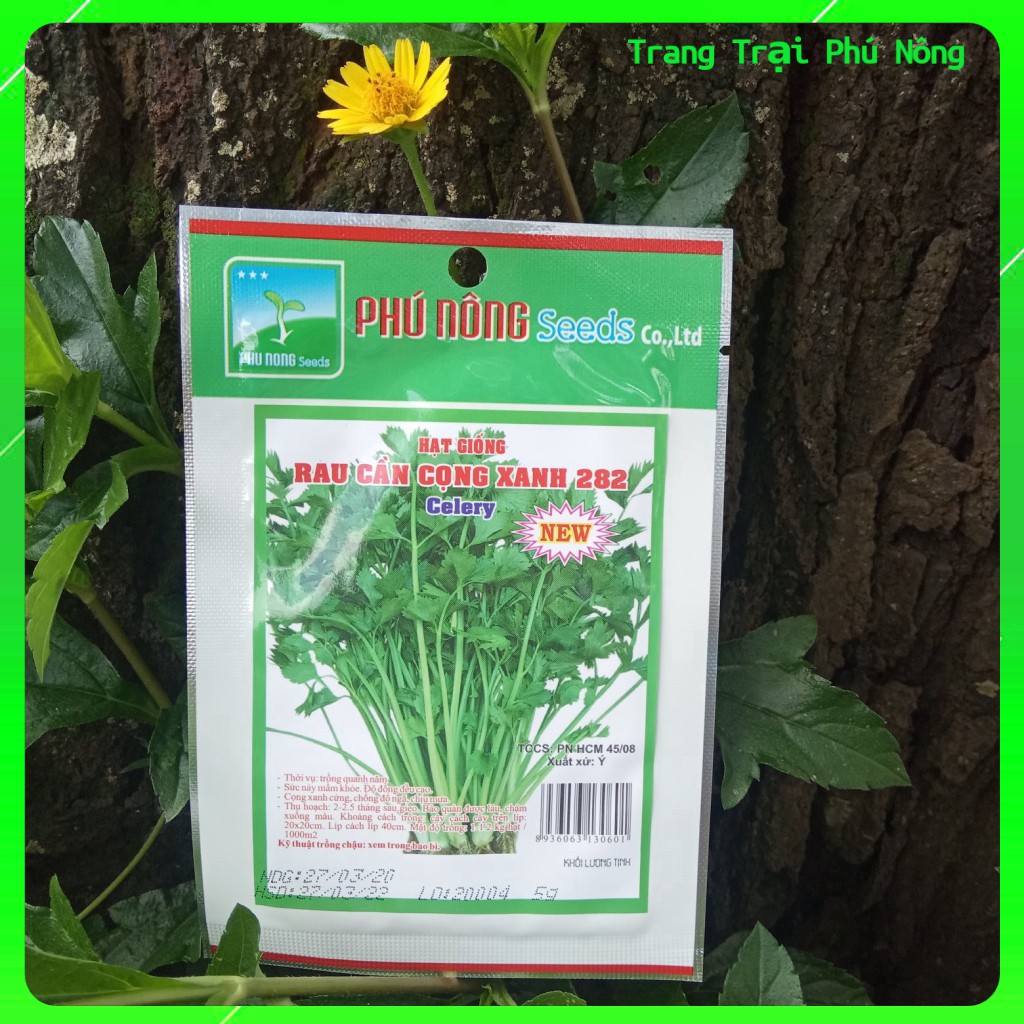 Hạt Giống Rau Cần Tây Cọng Xanh 282 Phú Nông - Gói 5g - Celery | Shopee ...