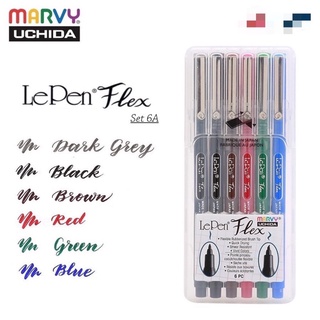 [lẻ 1 cây] Bút Le Pen Flex Đầu Lông Marvy 🐻🌻