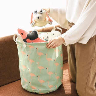 Giỏ Vải Đựng Đồ Đa Năng Gấp Gọn - Sọt Vải Đựng Quần Áo, Đồ Chơi Họa Tiết Xinh Xắn 88088
