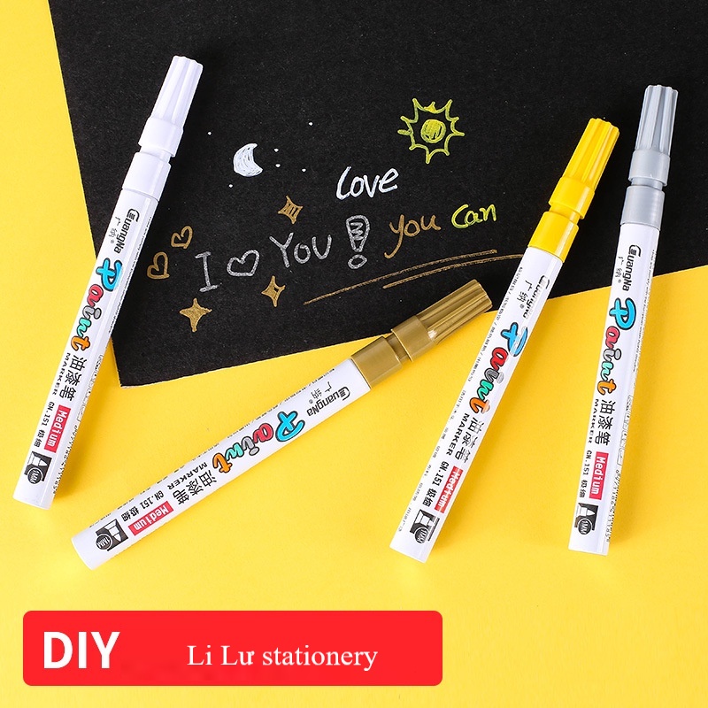 Bút sơn Paint 8 màu nét 1mm, 0.7 mm vẽ trên nhiều chất liệu Paint Marker Medium. MS: GN151