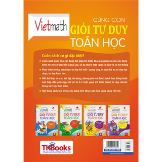 [Outlet S1]  Sách - Vietmath - Cùng Con Giỏi Tư Duy Toán Học Tập 1
