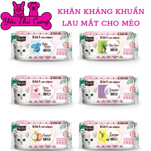 Khăn ướt kháng khuẩn cho mèo Kit cat-YÊU THÚ CƯNG | Shopee Việt Nam