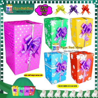 [LOẠI 1] HỘP QUÀ KIẾNG CHỮ NHẬT SIZE LỚN 25CM + TẶNG KÈM NƠ 3CM - HỘP GÓI QUÀ GIẤY KIẾNG SIÊU ĐẸP